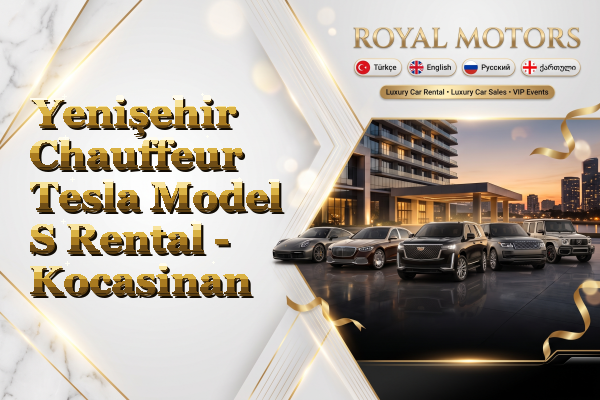 Yenişehir Chauffeur Tesla Model S Rental - Kocasinan