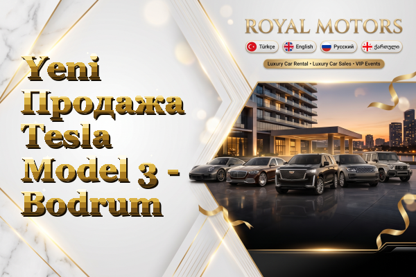 Yeni Продажа Tesla Model 3 - Bodrum