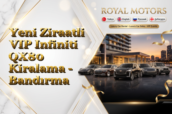 Yeni Ziraatli VIP Infiniti QX80 Kiralama - Bandırma
