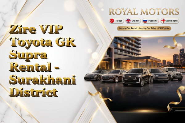Zire VIP Toyota GR Supra Rental - Surakhani District
