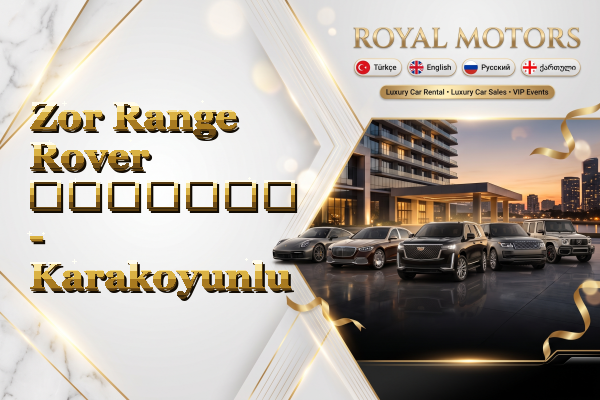 Zor Range Rover გაყიდვა - Karakoyunlu